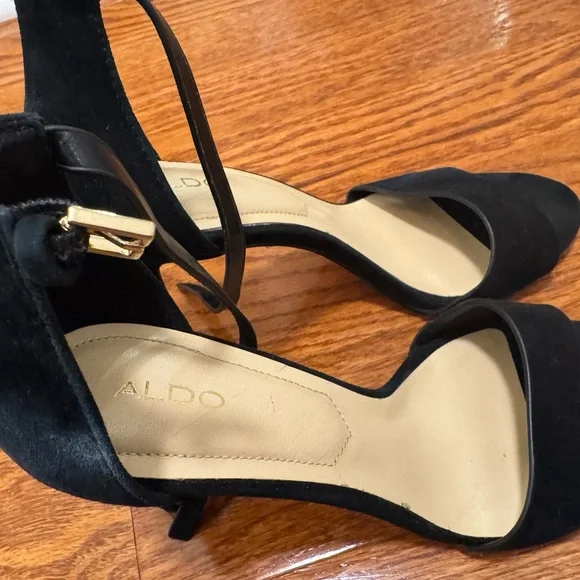 ALDO Black Strappy Heels - Picture 5 of 12